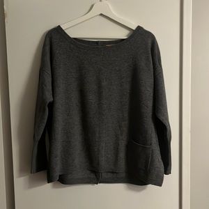 Gray cashmere sweater